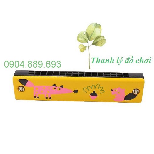 Kèn harmonica 16 lỗ cho bé hoa văn thú vị - Đồ chơi cảm thụ âm chạc