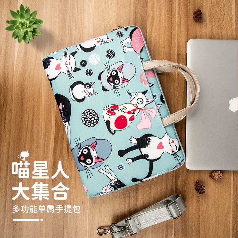 Túi Đựng Laptop 15.6 Inch Cho Iphone Dell 12 Cute Cat 13 14