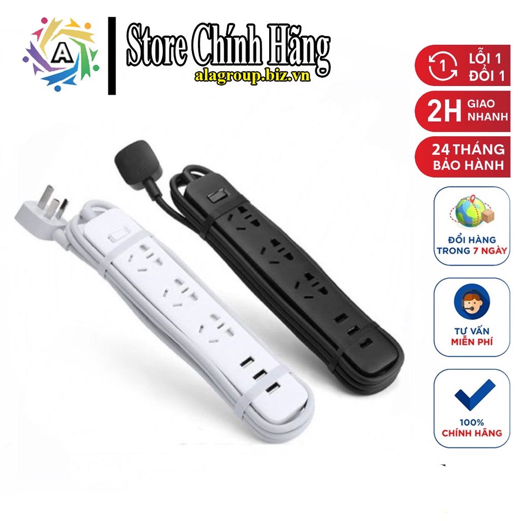 Ổ điện Xiaomi Mi Power Strip Trắng - Ala Group
