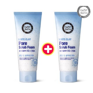 Sữa rửa mặt Tẩy da chết White clay Pore Scrub Foam 150gx2