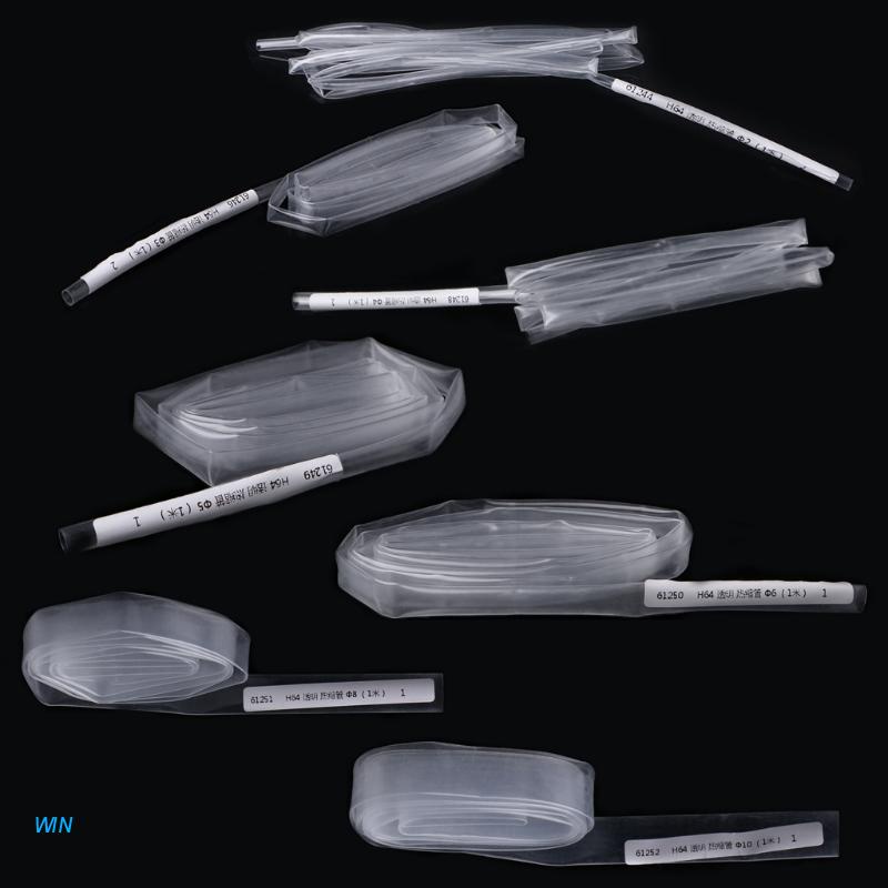 1m Ống Co Nhiệt Trong Suốt Đường Kính 2/3/4/5/6/8/10mm