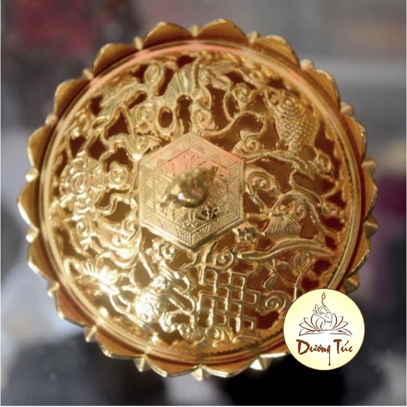 Lư xông trầm hương hoa sen- bằng hợp kim