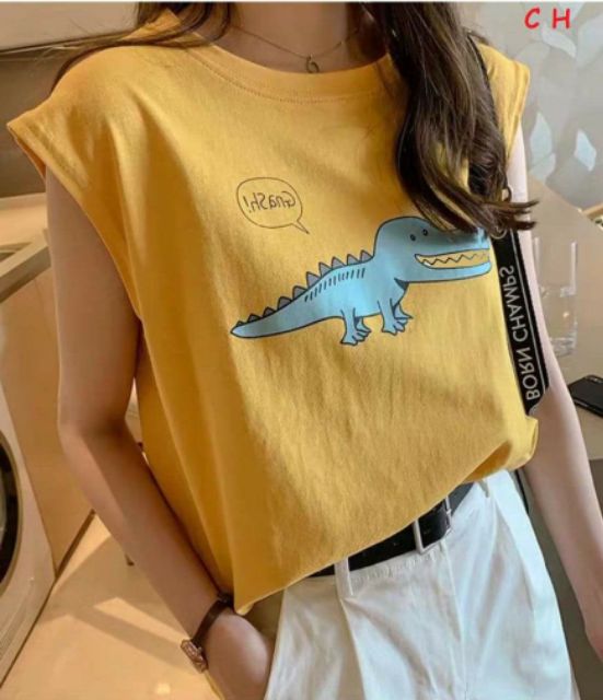 [Mã FAMAYWA giảm 10K đơn 50K] Áo tank top cá sấu xanh | BigBuy360 - bigbuy360.vn