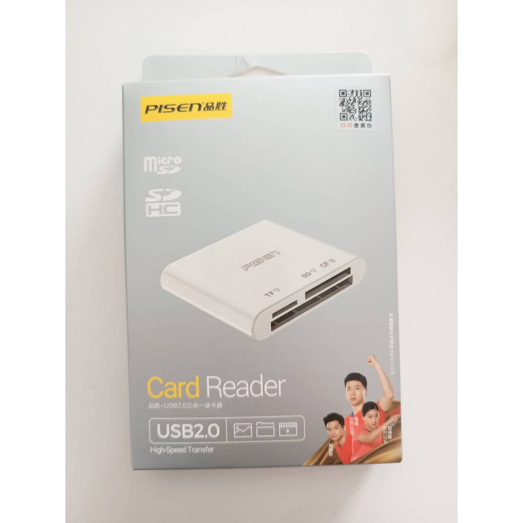 Đầu Đọc Thẻ Nhớ Pisen All In One USB 2.0 Chân Gập