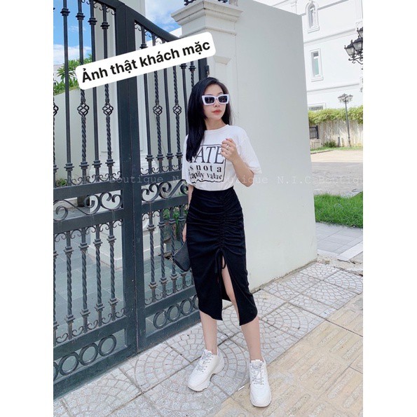 Áo Thun Nữ Chữ Hate is not Family Freesize từ 40-55kg