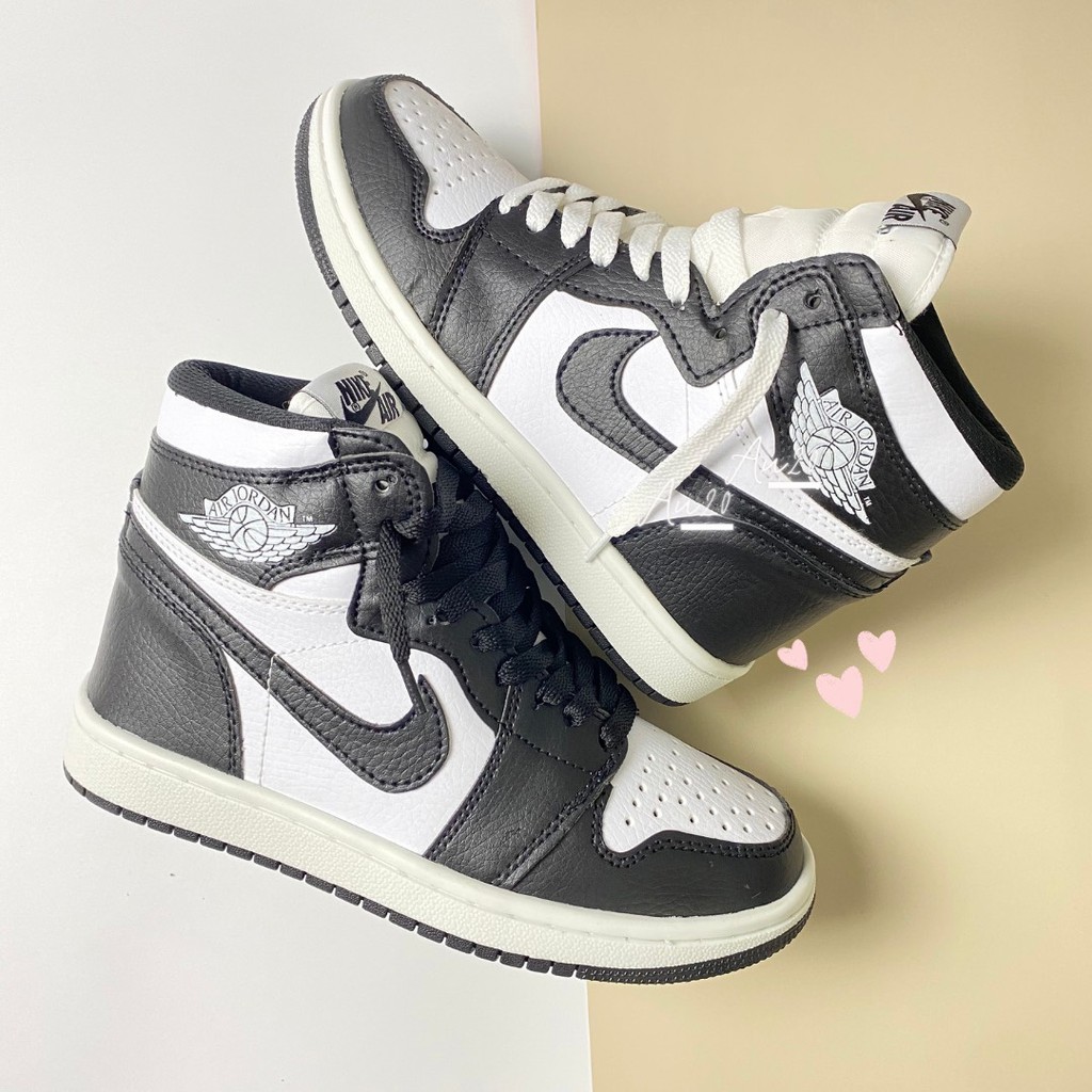 Giày Thể Thao Nam Sneaker màu Đen Trắng Cổ Cao Phong Cách Đường Phố | BigBuy360 - bigbuy360.vn