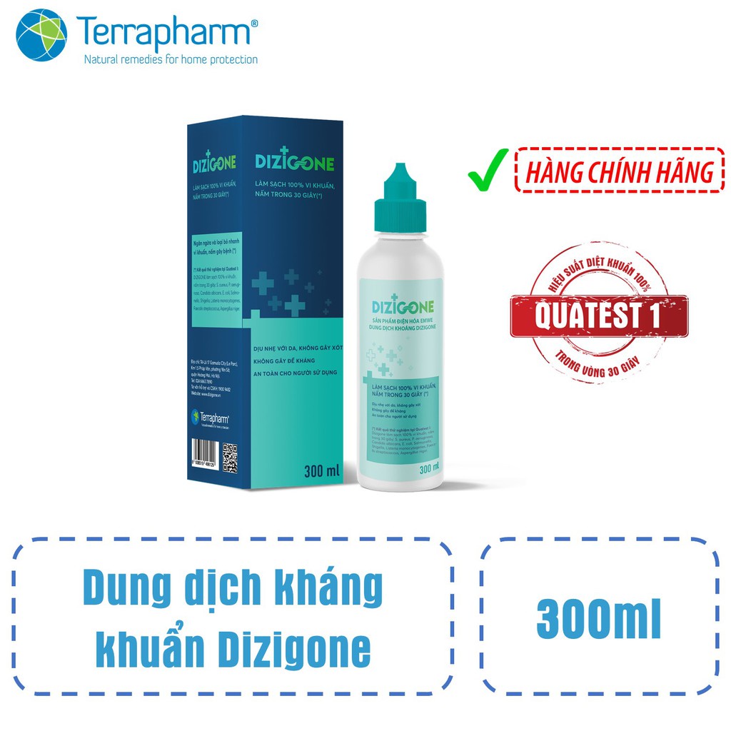 Dung dịch Dizigone - Kháng khuẩn, lành vết thương, tái tạo da, ngăn ngừa sẹo  (Lọ 500ml)