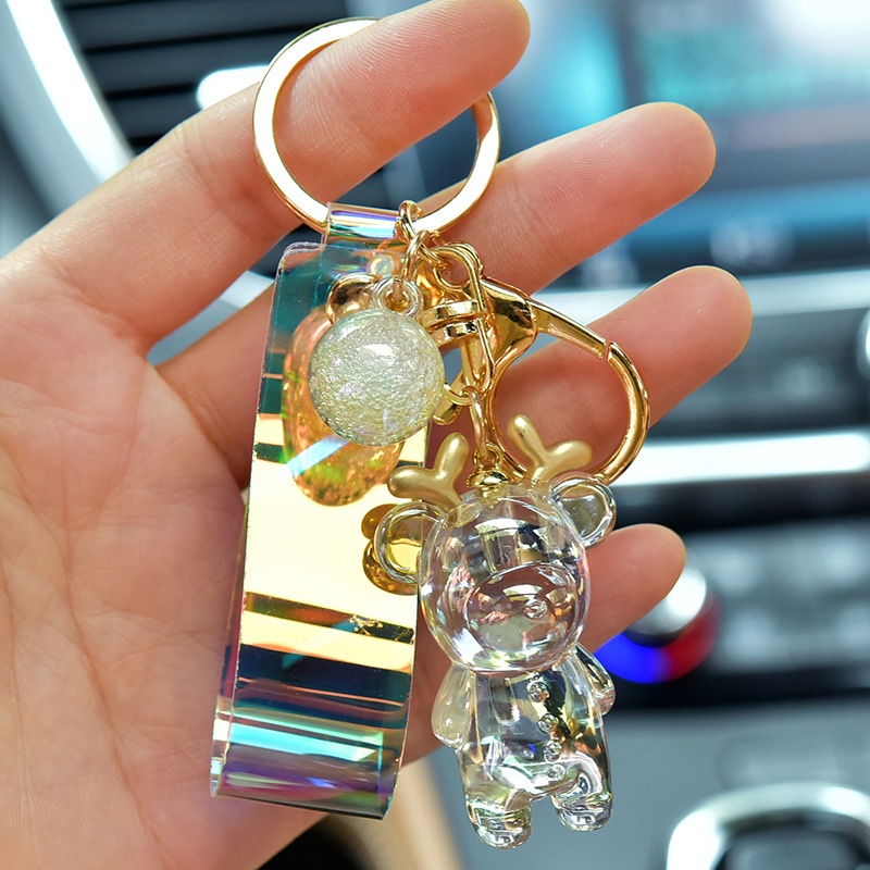 Móc khóa acrylic hình chú nai hoạt hình dễ thương