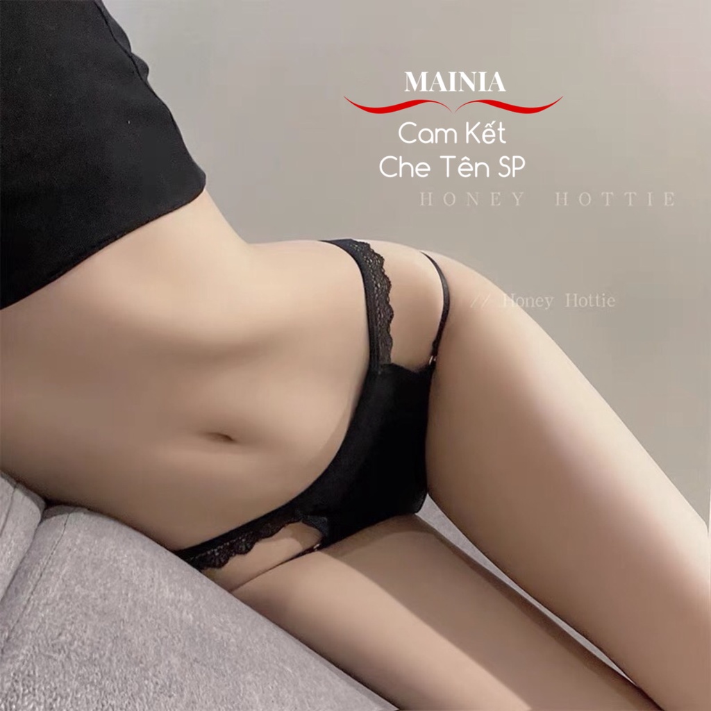 Quần Lót Thun Su Mát Lạnh Cao Cấp 2 Dây Hông Đen Trắng Bao Đẹp Mainia Shop
