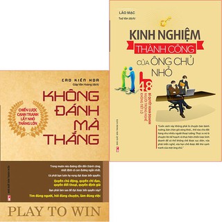 Sách: Combo Bí Quyết Kinh Doanh Không Đánh Mà Thắng