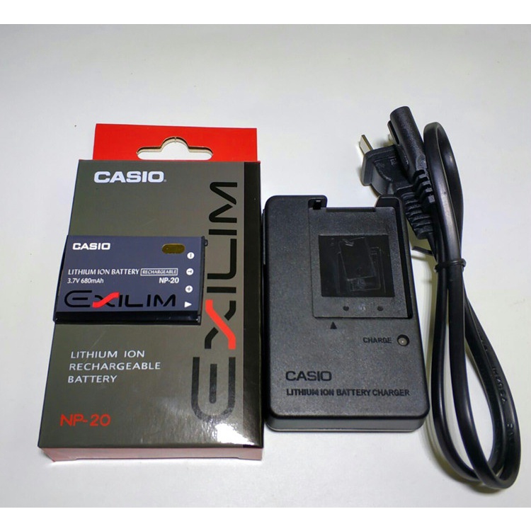 Pin Máy Ảnh Kỹ Thuật Số casio ex-z60 z65 z70 z75 z77 np-20 + Bộ Sạc