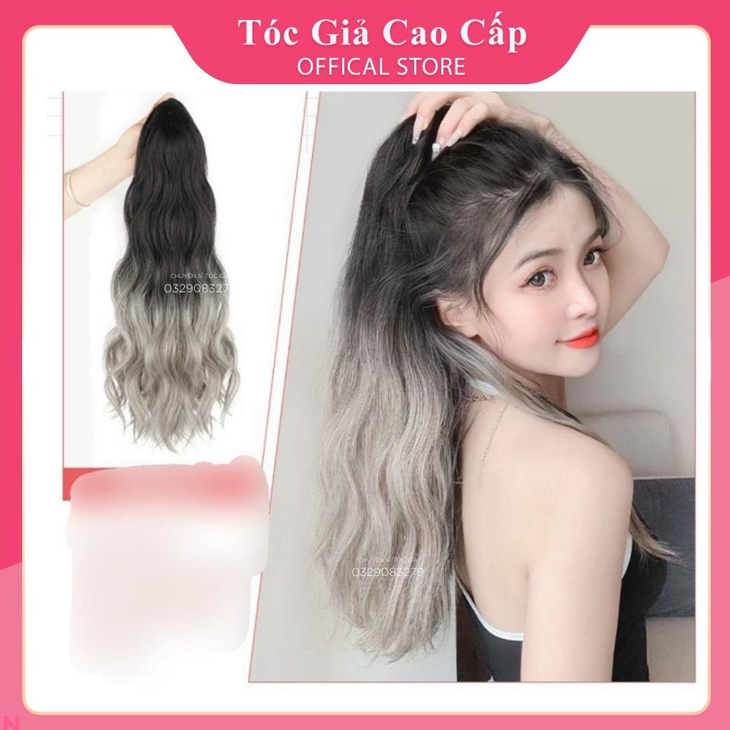 Tóc giả nữ ngoặm xù dợn omber đẹp, N42
