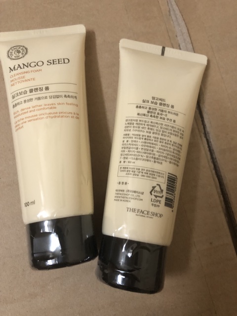 Sữa rửa mặt Mango Seed Cleansing Foam 100ml The face shop | BigBuy360 - bigbuy360.vn