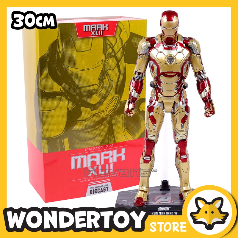 Mô hình Iron Man Mark 42 1/6 có đèn LED - Hãng HC Toys - IronMan MK42