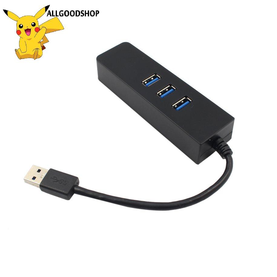 USB HUB 1 Ra 3 Cổng USB 3.0 Kèm 1 Cổng LAN 10/100/1000 Mbps - Tương thích Mibox, MAC OS