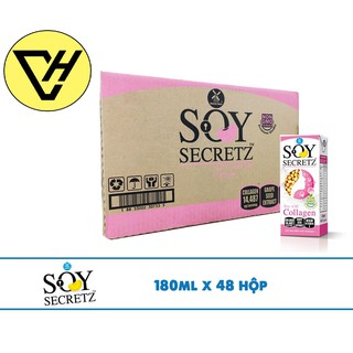 Sữa Đậu Nành Soy Secretz Collagen Thùng 48 Hộp
