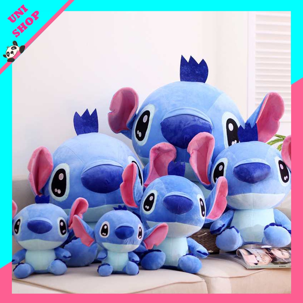 Gấu Bồng Stich Màu Xanh Mắt To Mềm Mịn Qùa Tặng Gấu Bông _ Unishop