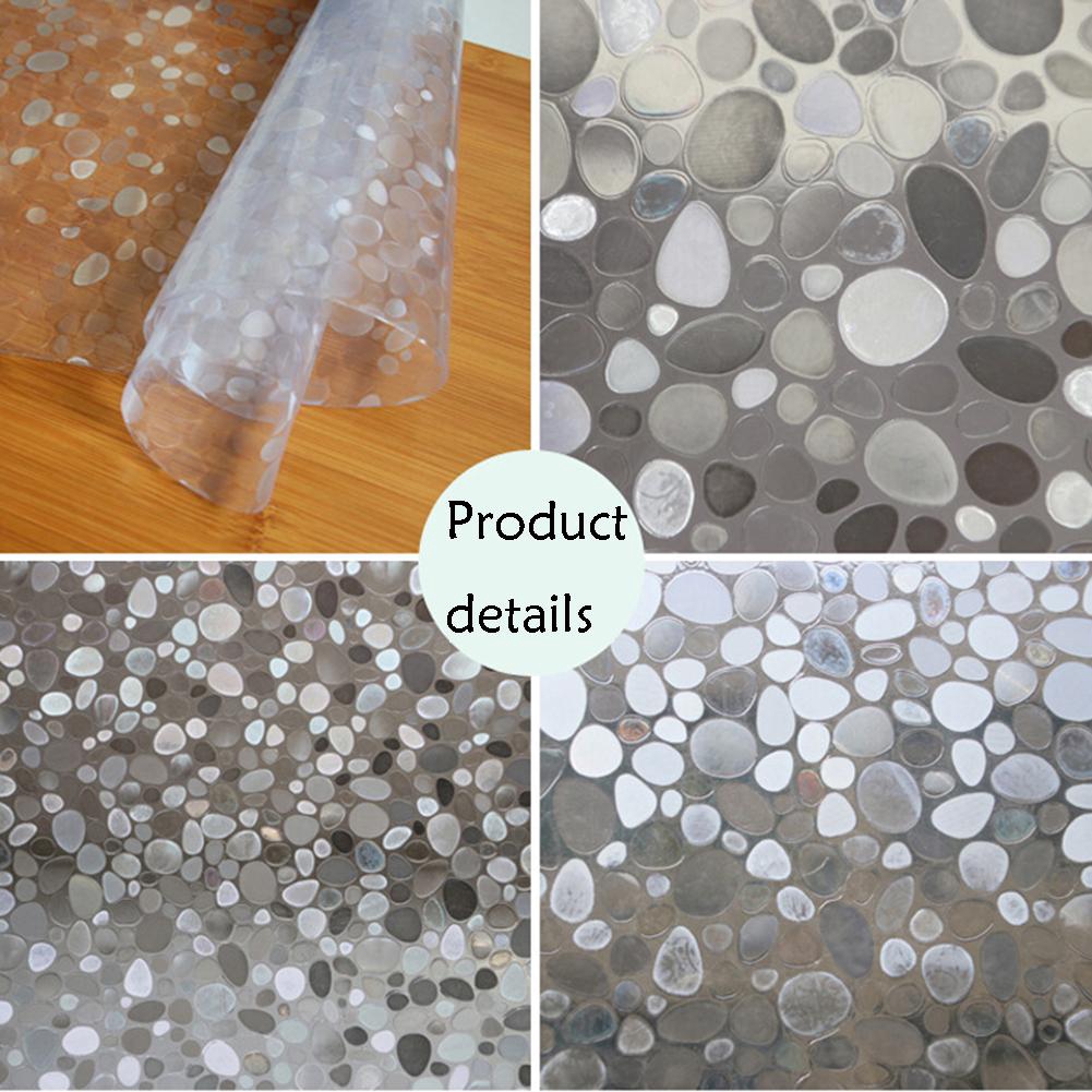 Giấy dán kính cửa sổ họa tiết đá cuội 3D 60 * 200cm | BigBuy360 - bigbuy360.vn