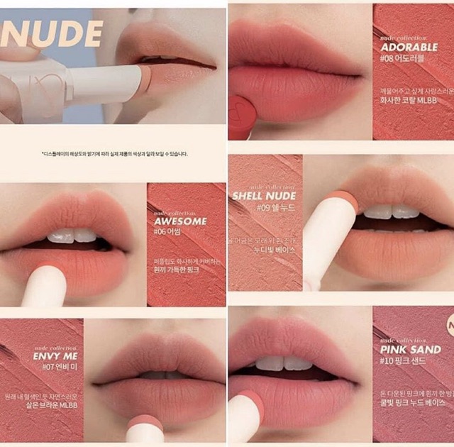 [HÀNG CÓ SẴN][HOT NEW][SHELL BEACH NUDE COLLECTION] Son Thỏi Lì, Lên Màu Siêu Xinh Romand New Zero Matte Lipstick 3g | BigBuy360 - bigbuy360.vn