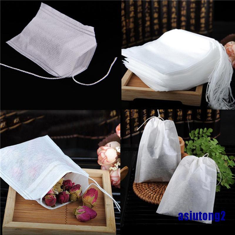 Set 100 túi lọc trà rỗng có dây bằng giấy 5.5 x 7cm | BigBuy360 - bigbuy360.vn