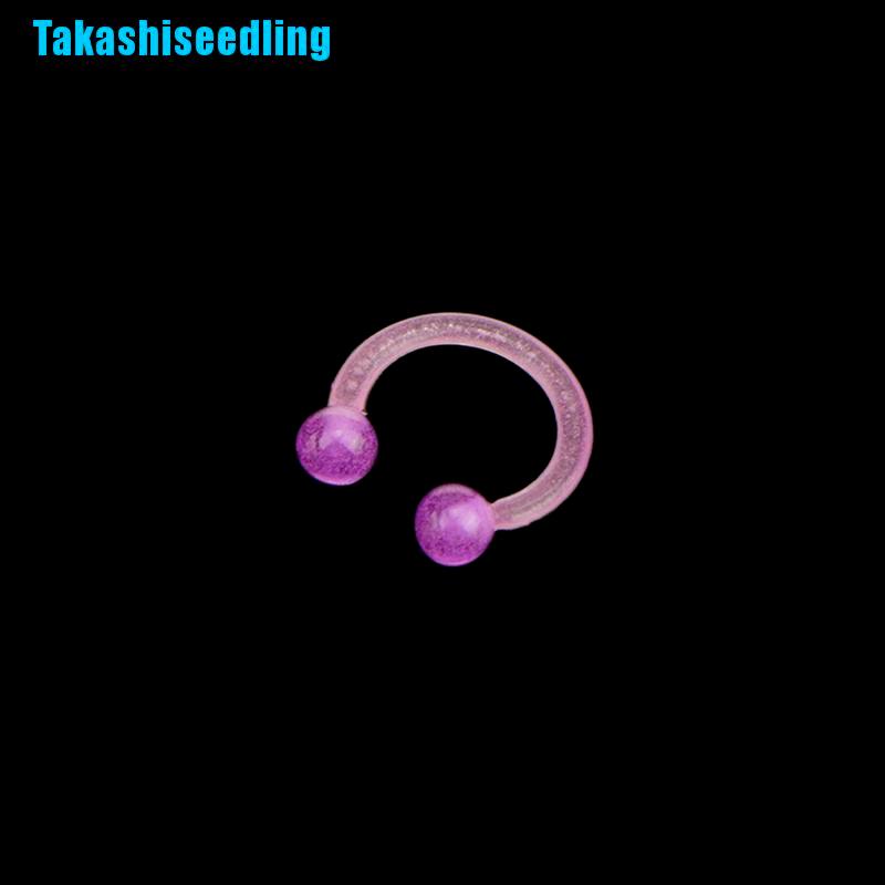 (Hàng Mới Về) Khuyên Mũi / Môi / Tai Bằng Acrylic Dạ Quang Độc Đáo