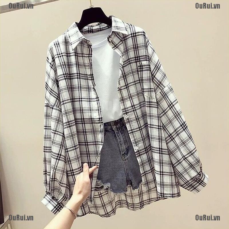 Áo Khoác Kẻ Sọc Kiểu Retro Thiết Kế Trẻ Trung Cho Nữ