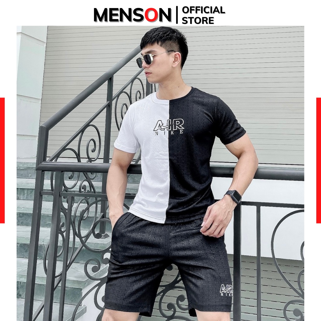 Bộ thể thao nam cao cấp HÀNG LOẠI 1 Menson MS174 Đồ bộ nam mặc nhà chất mát, co giãn chuẩn form mùa hè 2022
