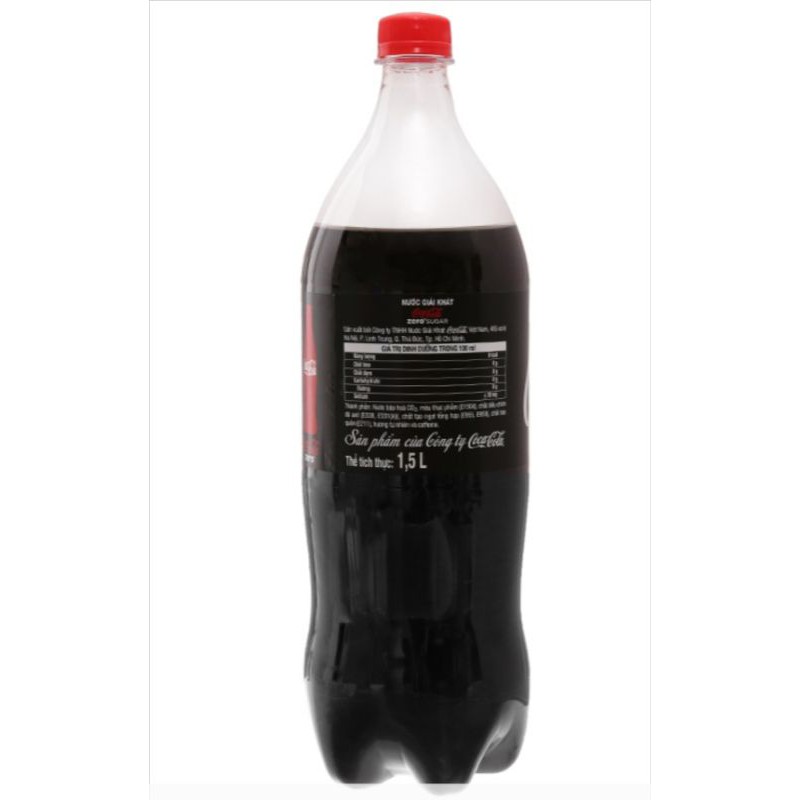 Nước ngọt Coca Cola Zero Không Đường 1.5L