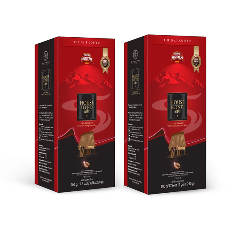 Cà phê rang xay Gourmet Blend - Trung Nguyên Legend - Hộp 500gr