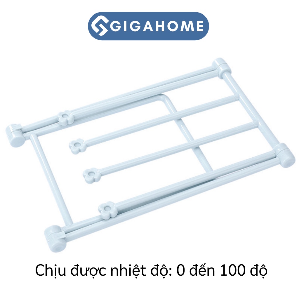 Giá Treo Khăn Nhà Bếp, Treo Ly, Bình Sữa 4 Thanh Tiện Lợi GIGAHOME Hình Chữ Z 9555
