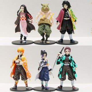 Mô hình nhân vật Thanh Gươm Diệt Quỷ, Tanjirou , Nezuko , Zenitsu , Inosuke , Giyuu , Shinobu , Kanao - Kimetsu No Yaiba