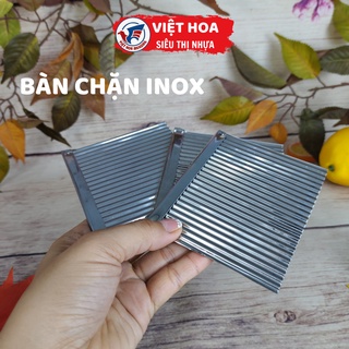 Bàn chặn inox, dao sóng cắt củ quả,bàn chận inox