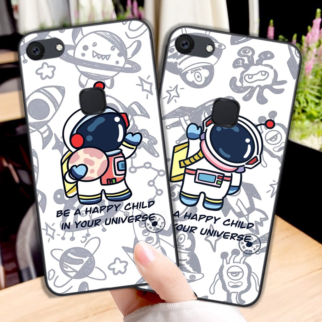 Ốp lưng Vivo V3 - Vivo V3 Max - Vivo V7 - Vivo V7 Plus mẫu  vũ trụ cute đáng yêu, ốp phi hành gia cực đẹp siêu đẹp