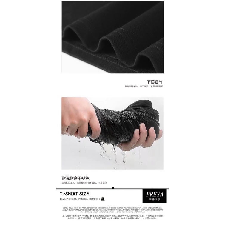 Áo thun tay ngắn 100% vải cotton phong cách đầu lâu thời trang retro Hong Kong cho nam nữ