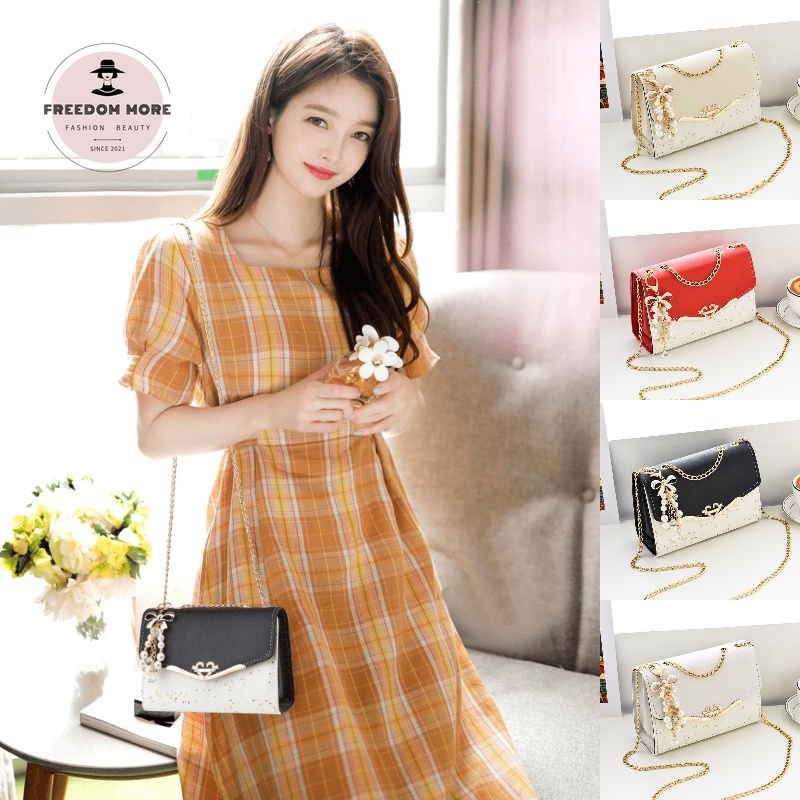 Túi Đeo Chéo Đựng Điện Thoại Đính Kim Sa Lấp Lánh Phong Cách Hàn Quốc Cho Nữ