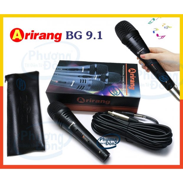 Micro Arirang BG - 9.1 có dây Karaoke siêu bền, chất lượng