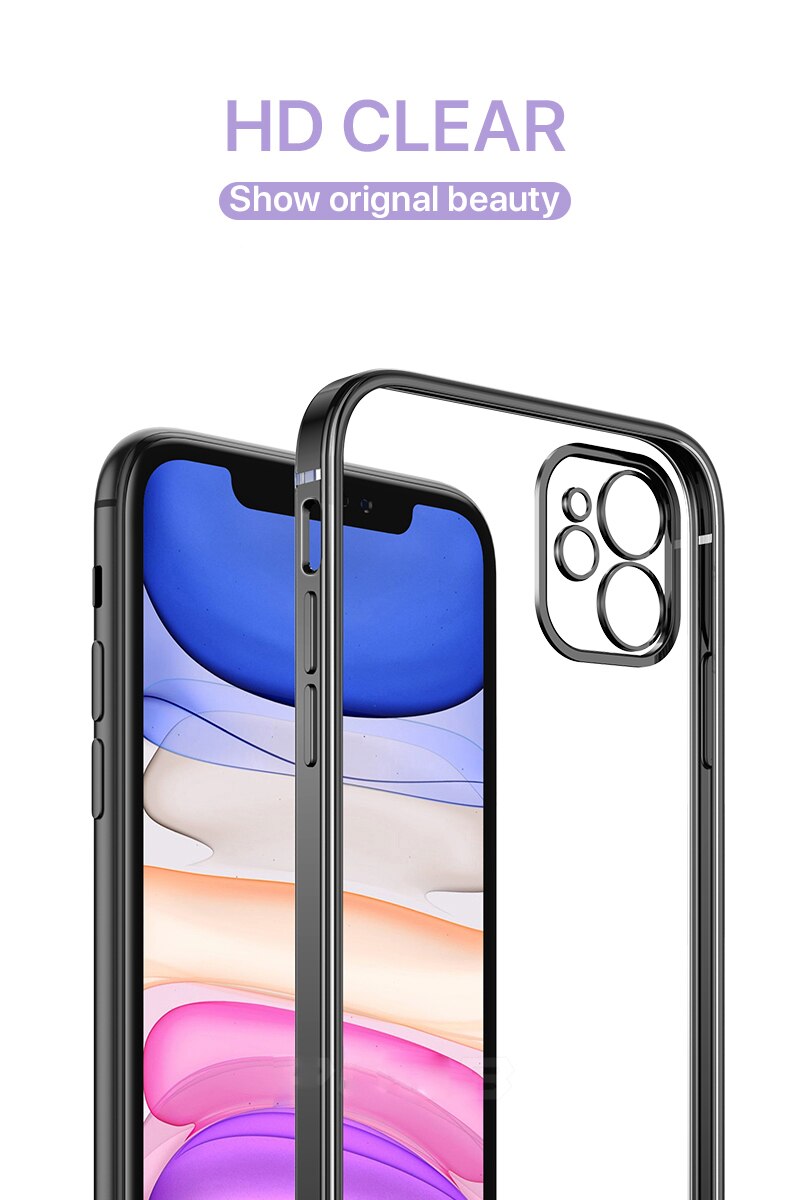 Ốp lưng silicone mềm trong suốt dành cho Iphone 12 Pro Max 12pro 12 Mini 11pro Xs | BigBuy360 - bigbuy360.vn