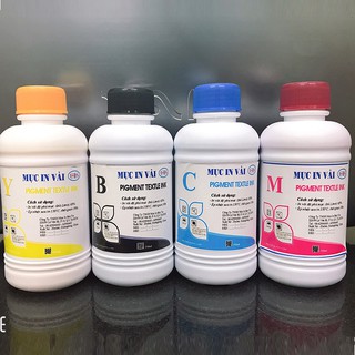 MỰC PIGMENT IN TRỰC TIẾP LÊN VẢI ( MỰC MÀU 100ml MỖI MÀU, M, Y,C)
