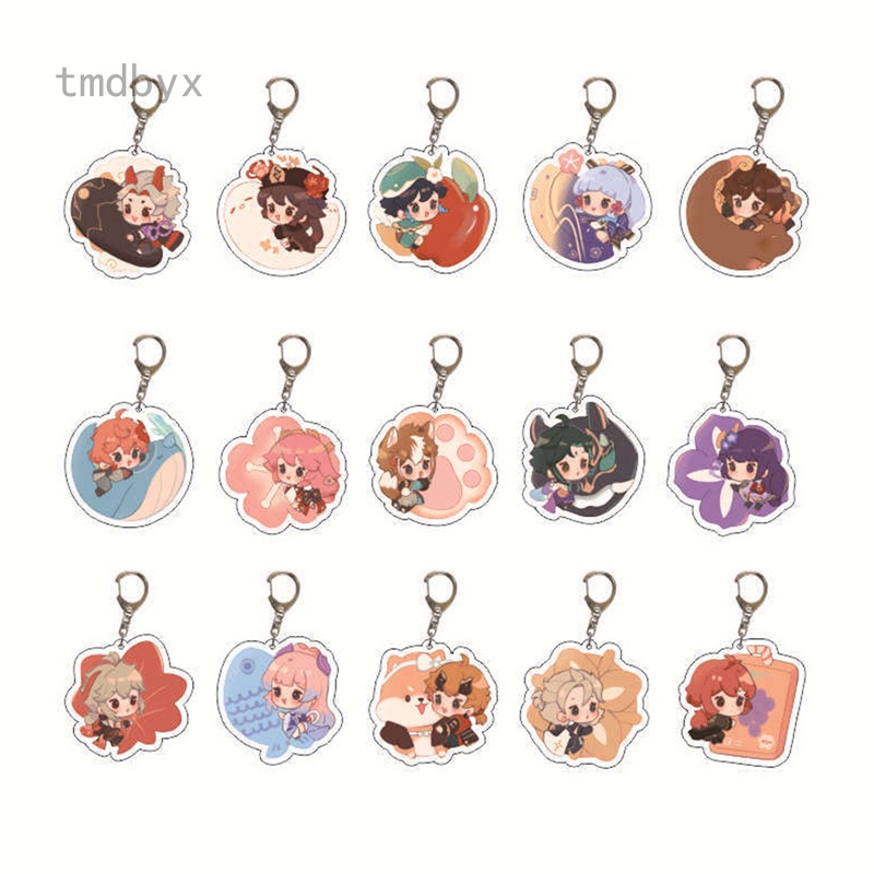 Móc khóa gắn hình Rantai Kunci Barbara Paimon xinh xắn