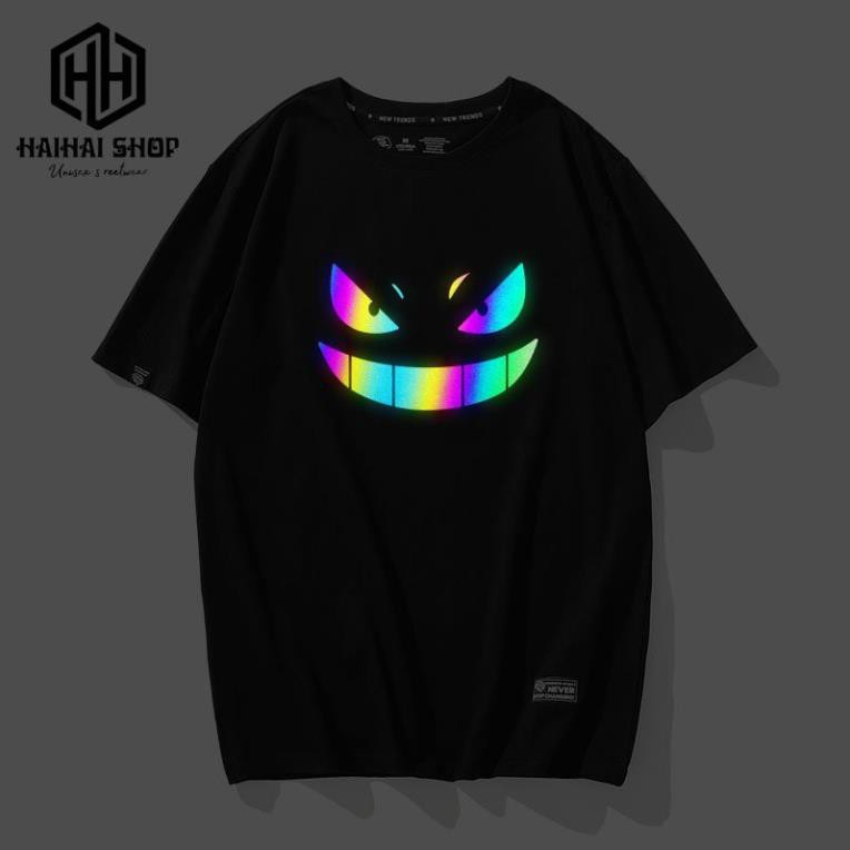 Áo Thun Phản Quang Gengar Cotton 4 chiều Unisex, nam nữ Đẹp T-SHIRT.