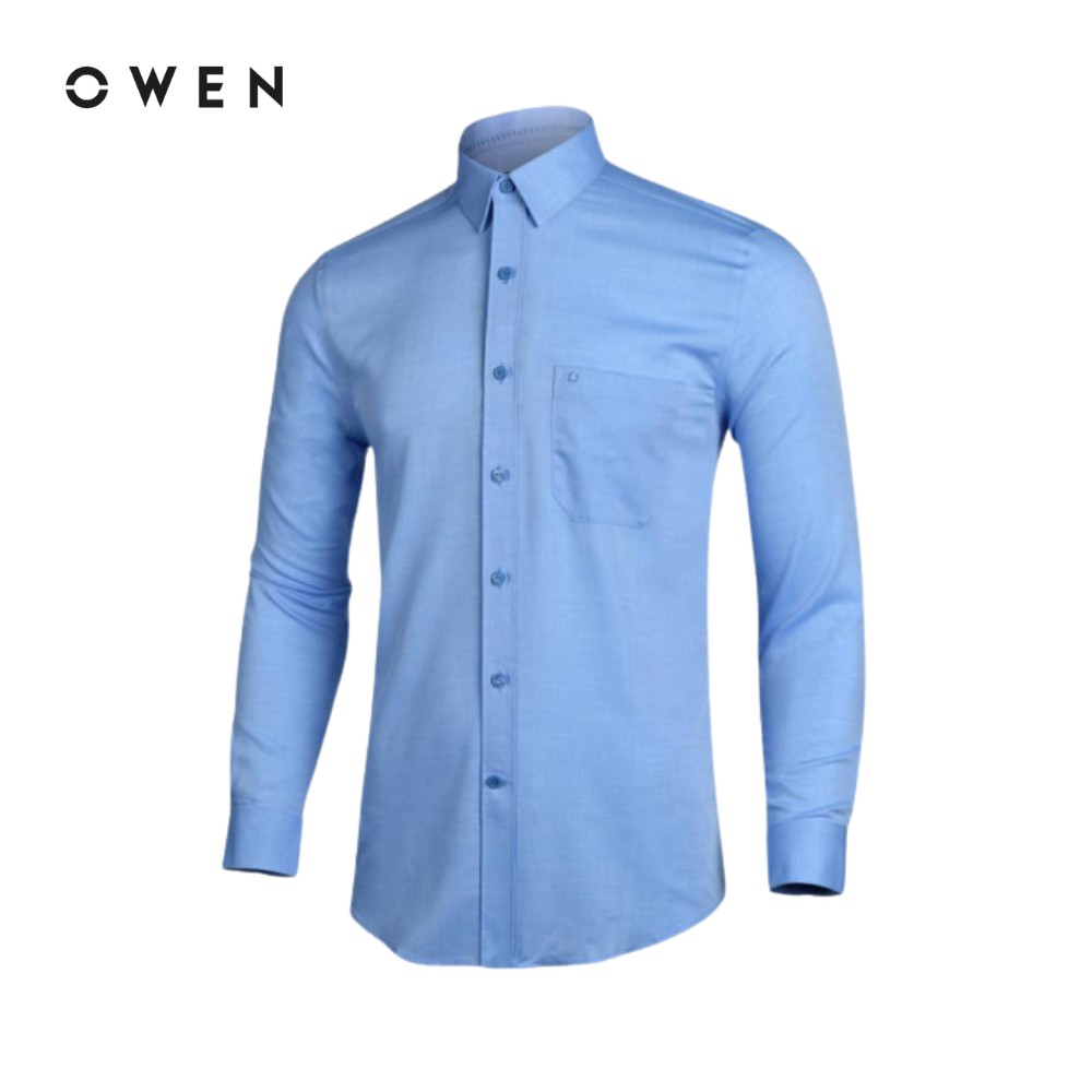 Áo Sơ mi dài tay nam Owen Cotton kiểu dáng Slimfit - AS91072D