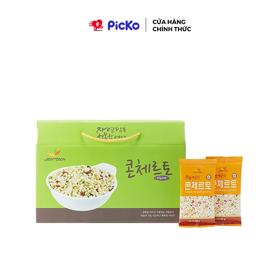 PICKO/ Ngũ cốc giảm cân, ngũ cốc dinh dưỡng cho bé Hàn Quốc Osondoson thành phần tự nhiên nguyên chất (30 gói)