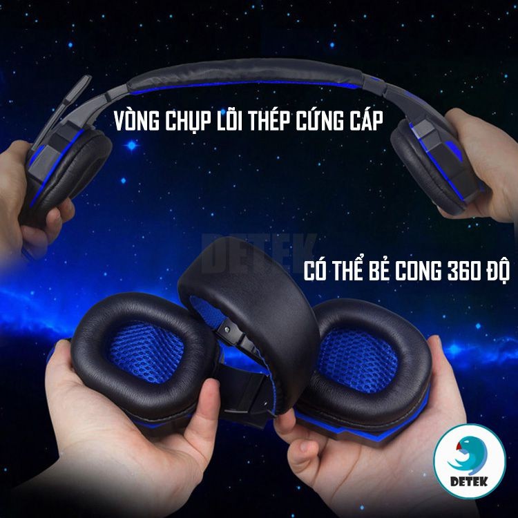 [Mã SKAMPUSHA7 giảm 8% đơn 250k]Tai nghe game thủ Soyto SY850MV có Microphone có đèn LED