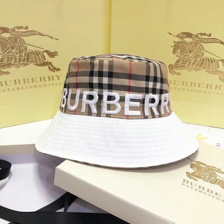 Nón Tai Bèo Chống Nắng Họa Tiết Caro Burberry Kiểu Cổ Điển Anh Thời Trang Xuân Thu Cho Nam Và Nữ