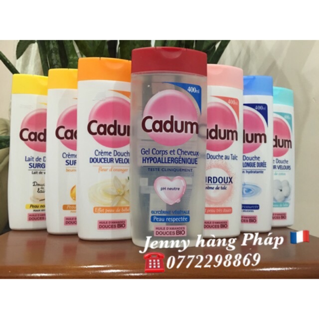 Sữa tắm Cadum Pháp 400ml