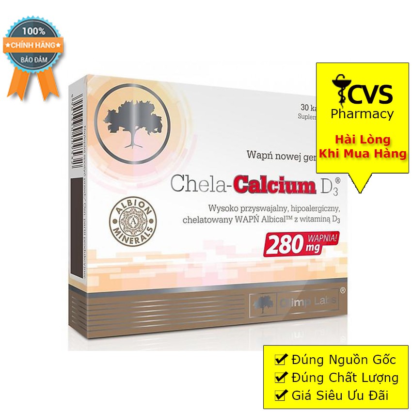 Viên Uống CHELA CALCIUM D3 - Hỗ trợ bổ sung Canxi hữu cơ cho bà bầu và