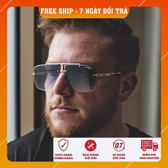 Kính Mát❤️FREESHIP❤️Kính Râm Thời Trang Nam Không Viền Mắt Vuông Hiện Đại Cao Cấp Phân Cực