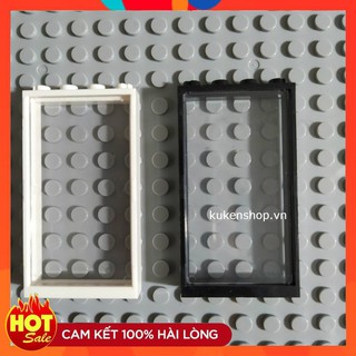 Đồ Chơi COMBO 2 Bộ Khung Và Kính Trong Suốt NO.739 - Phụ Kiện MOC Tương Thích Part 60596 57895