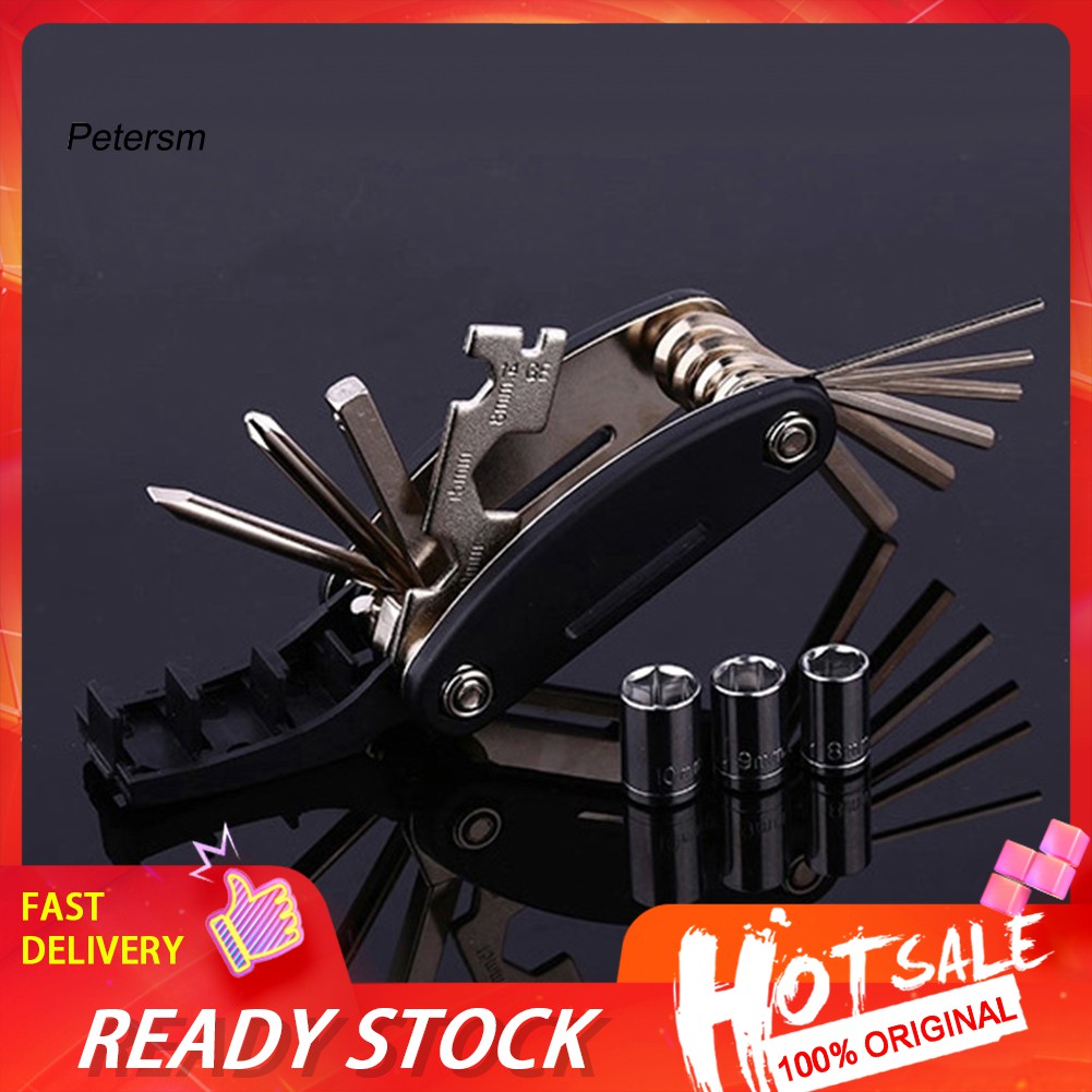 Bộ Phụ Tùng Sửa Xe Đạp Chuyên Dụng Đa Chức Năng 16 Trong 1