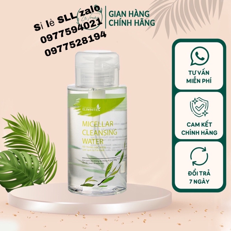 Nước tẩy trang trà xanh Eliwhite